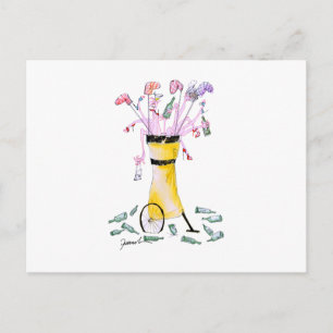 Carte Postale sac de partie de golf, tony fernandes