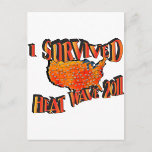 Carte Postale Sac de survivant de la vague de chaleur 2011