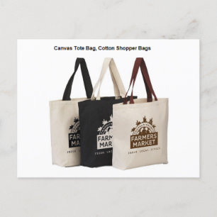 Carte Postale Sac, Sac fourre-tout en toile, Sac d'alimentation