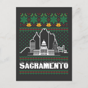 Carte Postale Sacramento California Laid Christmas