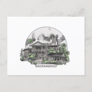 Carte Postale Sacramento City California USA