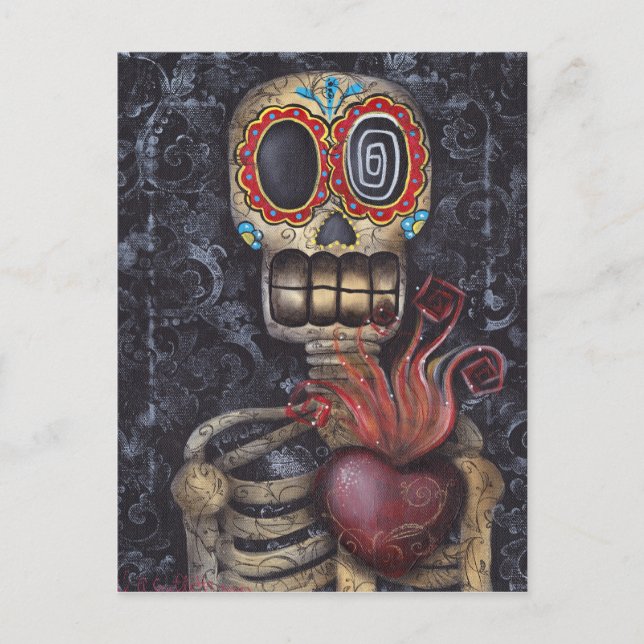 Carte Postale Sacred Heart Day of the Dead (Devant)