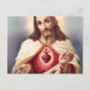 Carte Postale Sacred Heart Of Jesus