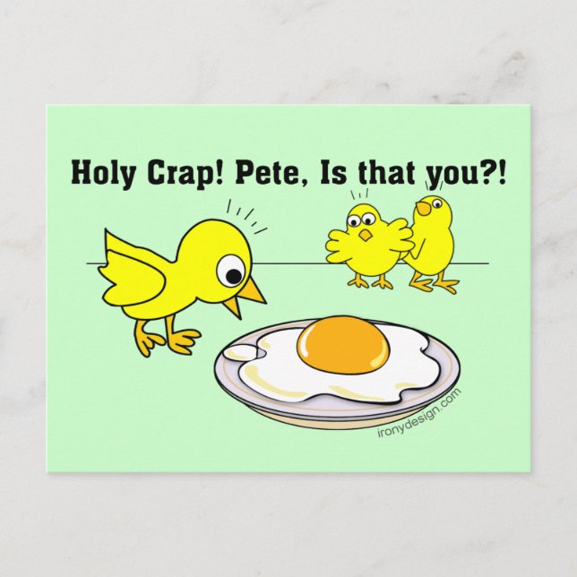 Carte Postale Sacrée merde ! Pete, c'est toi ? (Devant)