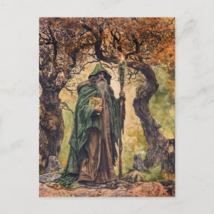 Carte Postale Sacrificateur céleste druide de la nature