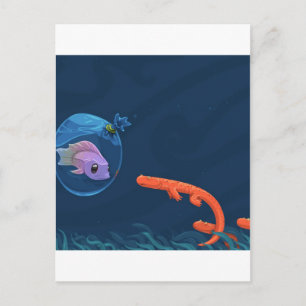 Carte Postale Sacs de poisson Cool Abstraits