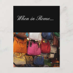 Carte Postale Sacs italiens - Rome, Italie