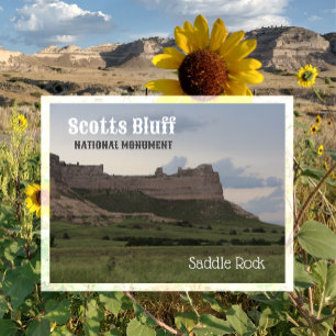 Carte Postale Saddle Rock, monument national Scotts Bluff, NE Po