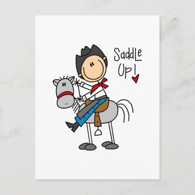 Carte Postale Saddle Up Cowboy Tshirts et cadeaux (Devant)