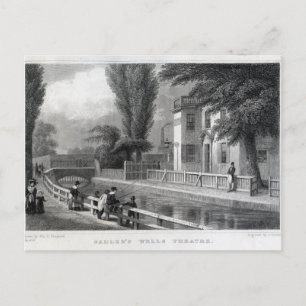 Carte Postale Sadler's Wells Theatre, gravé par J. Garner