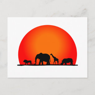 Carte Postale Safari