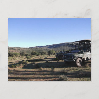 Carte Postale Safari de paysage en Jeep