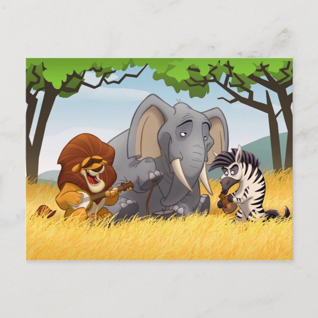 Carte postale Safari Jug Band (Devant)