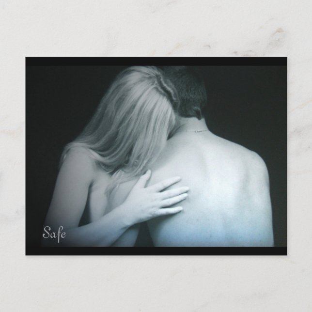 Carte postale "Safe" Love Couple Embrace (Devant)
