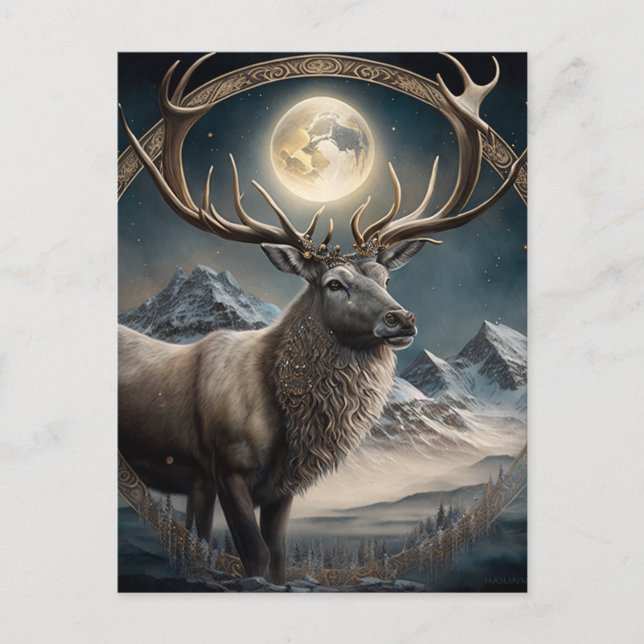 Carte Postale Sage reindeder (Devant)