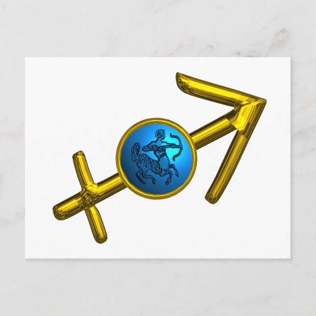 Carte Postale SAGITTAIRE ANNIVERSAIRE ZODIAQUE  Astrologie (Devant)