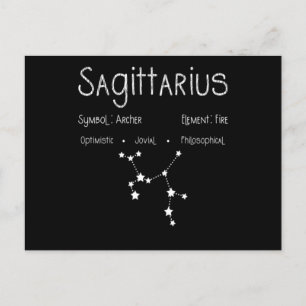 Carte Postale Sagittaire Horoscope Astrologie Signe du zodiaque 