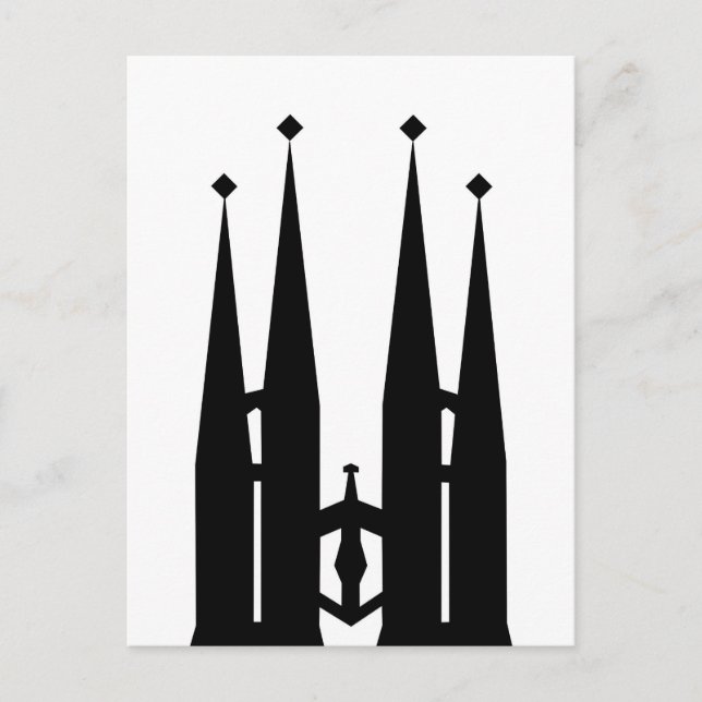 Carte Postale Sagrada Familia (Devant)