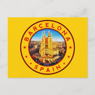 Carte Postale Sagrada Familia Barcelone