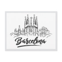 Sagrada Familia dessinée à la main Barcelone Espag