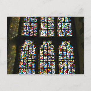 Carte Postale Sagrada Familia Stained Glass Barcelona Photograph