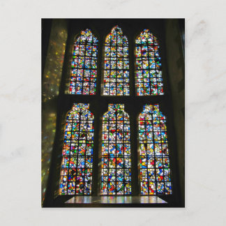 Carte Postale Sagrada Familia Vitrages Barcelone Photographie