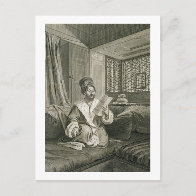 Carte Postale Said Mustapha Pasha blessé à la bataille d'Abouk (Devant)