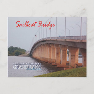 Carte postale Sailboat Bridge Grove Oklahoma 2