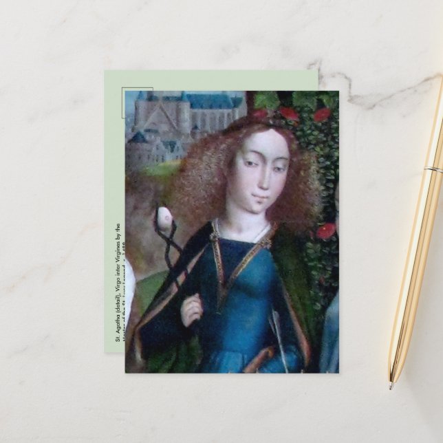 Carte Postale Saint-Agatha de Sicile (détail ; M 070) (Devant/Arrière en situation)