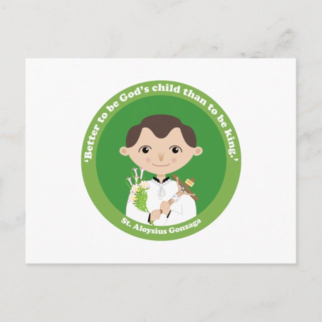 Carte Postale Saint Aloysius Gonzaga (Devant)