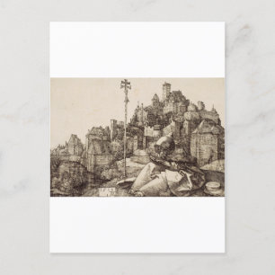 Carte Postale Saint Anthony Lecture par Albrecht Durer