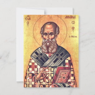 Carte Postale Saint Athanase la grande icône chrétienne orthodox