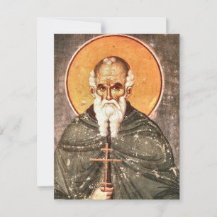Carte Postale Saint Athanase l'icône orthodoxe athonite