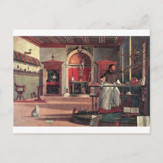 Carte Postale Saint Augustin dans son étude - Vittore Carpaccio