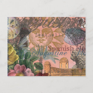 Carte Postale saint augustine florida voyage art antique