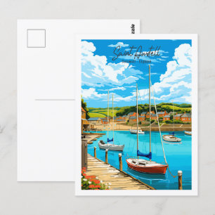 Carte Postale Saint Austell Cornwall Angleterre voyage vintage