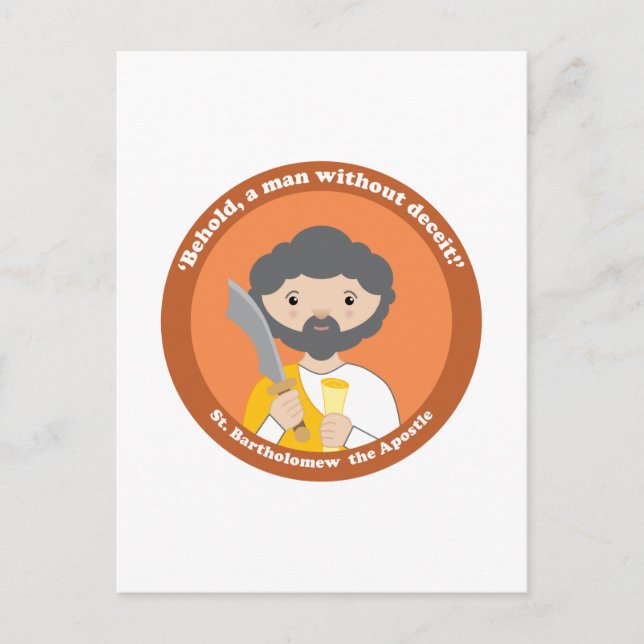Carte Postale Saint Bartholomée l'Apôtre (Devant)