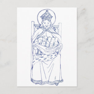 Carte Postale Saint Brychan Brycheiniog ermite irlandais