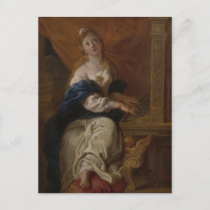 Carte Postale Saint Cecilia c.1700 (Pétrole sur papier)