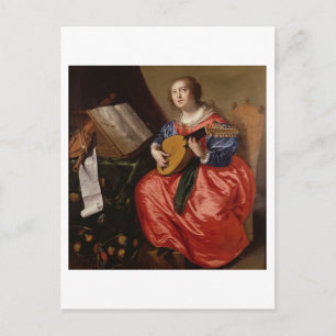 Carte Postale Saint Cecilia (huile sur toile)