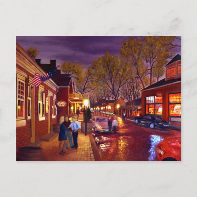 Carte Postale Saint Charles Cityscape Paysage Peinture à l'huile (Devant)