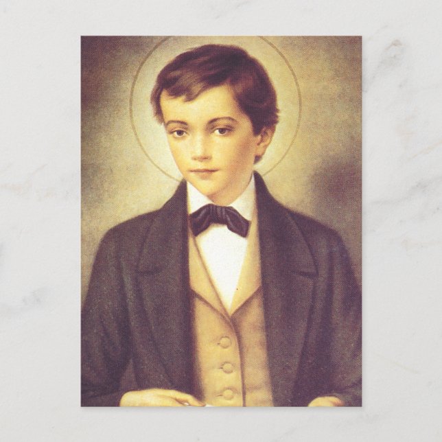 Carte Postale Saint Dominic Savio étudiant de John Bosco (Devant)