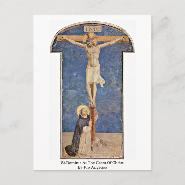 Carte Postale Saint Dominique À La Croix Du Christ Par Fra Angel (Devant)