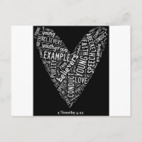Saint-Esprit Porter (Jeune Gp) Coeur noir/texte bl