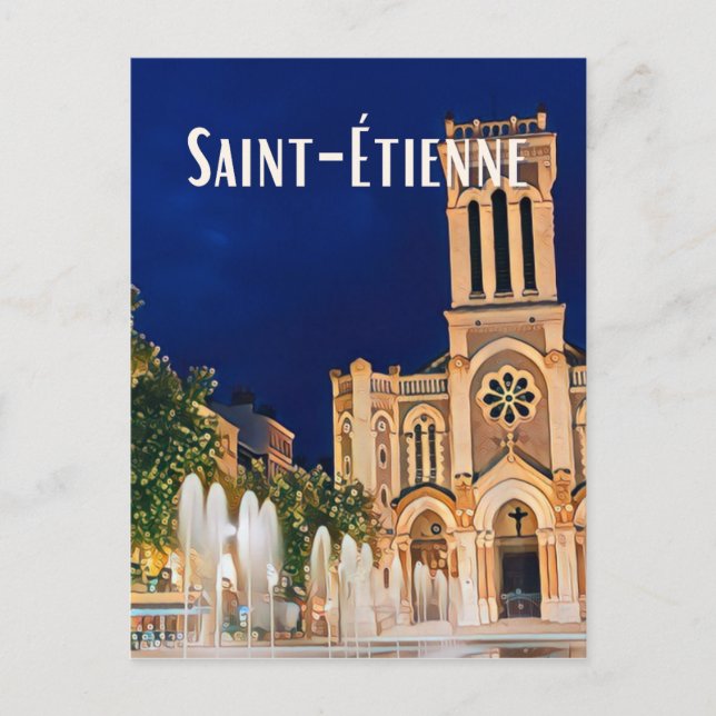 Carte Postale Saint-Étienne Photo Vintage  (Devant)