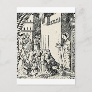 Carte Postale Saint Étienne prêchant par Fra Angelico