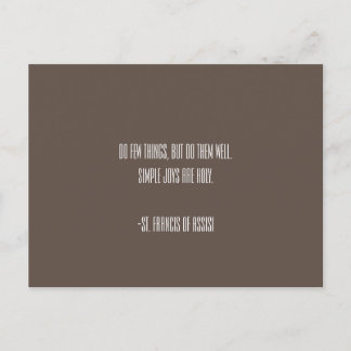 Carte postale Saint François d'Assise