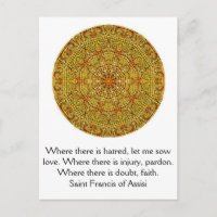 Saint François d'Assise cite amour et foi