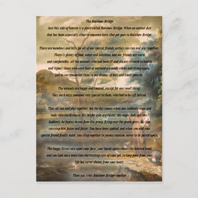 Carte Postale Saint François d'Assise et le Pont Arc-en-Ciel (Devant)