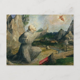 Carte Postale Saint François d'Assise recevant la Stigmata